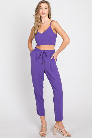 Instant Success Velvet Pants {Plum Purple}