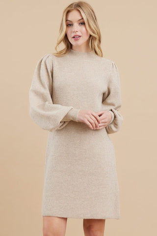 Mindy Sweater Dress {Black}