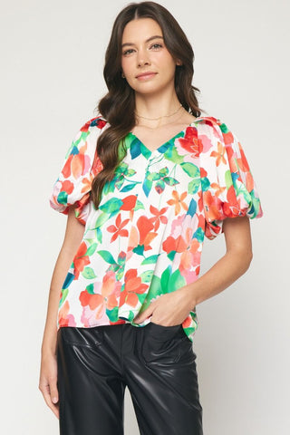 Floral Bloom Boom Blouse {Pink Mix}