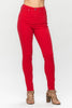 Joy H/R Tummy Control Skinny Jeans {Red}