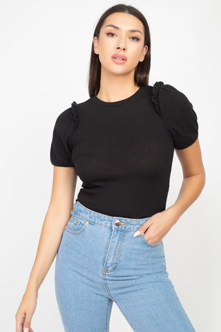Comfy Luxe Basic Tee {Black}