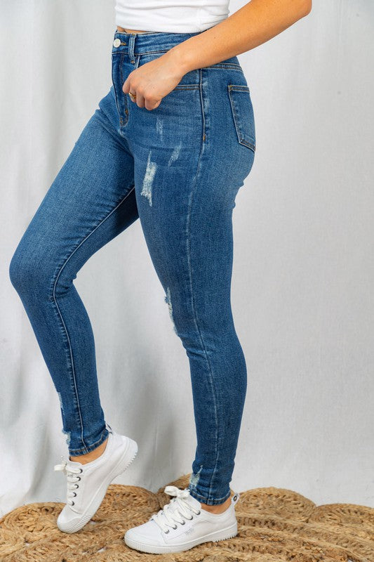 Tillie Distressed Out Skinny Jeans