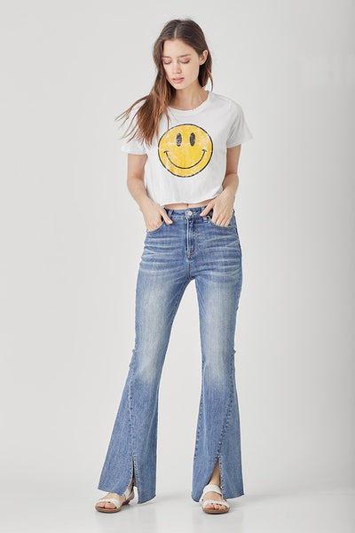 Riley H/R Split Front Flare Jeans – TFL