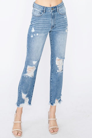 Jazzie Solid Skinny Jeans {Md Wash}