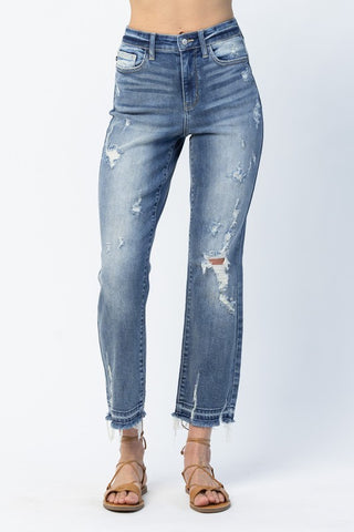 Jeanie H/R Shield Pocket Slim Jeans {Dk Wash}