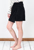 Asymmetrical Corduroy Skirt {Black}