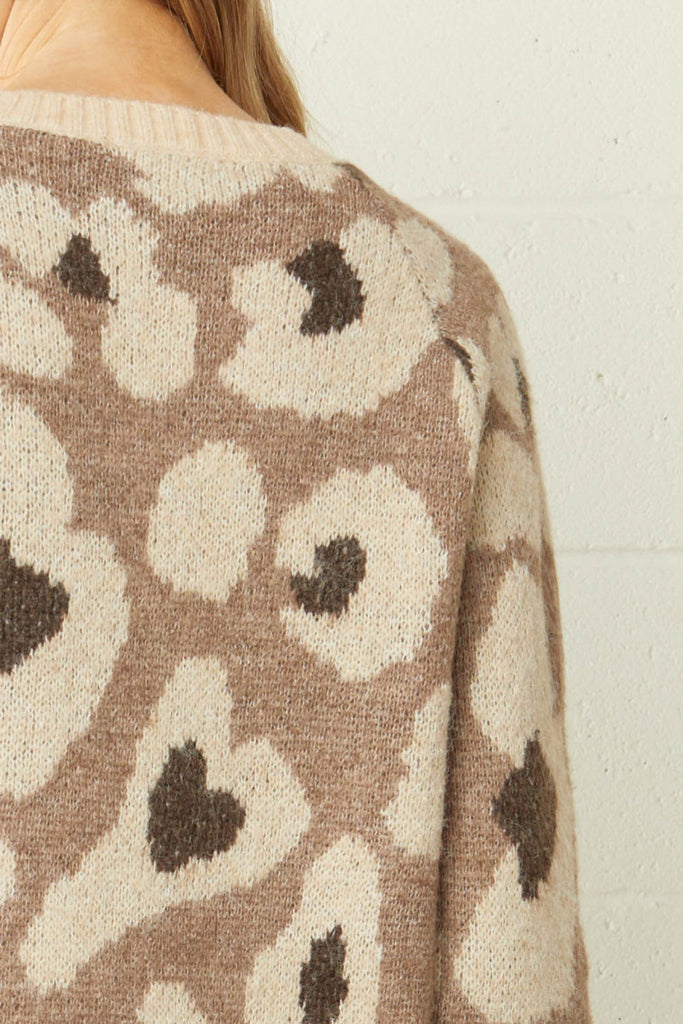 Wild Love Leopard Sweater {Mocha}