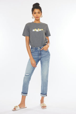 Embroidered Pocket H/R Skinny Jeans