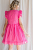 Check Yourself Dress {Hot Pink}