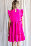 Simply Stated Dress {Hot Pink}