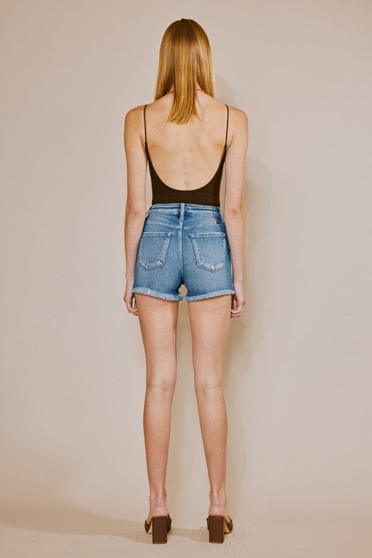 Ivy Exposed Button H/R Shorts