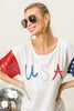 USA Embroidery + Sequin Top