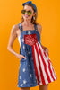 Miss Americana Overall Romper {Flag Print}
