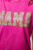 MAMA in Leopard Glitter Tee {Hot Pink}
