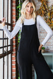 Ribbed Overall Jumpsuit {Black}