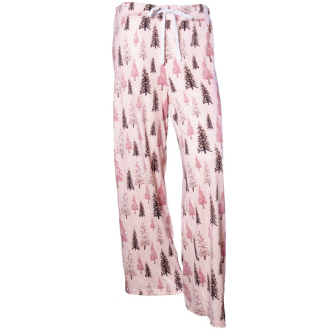 Pink Christmas Theme Pajama Pants