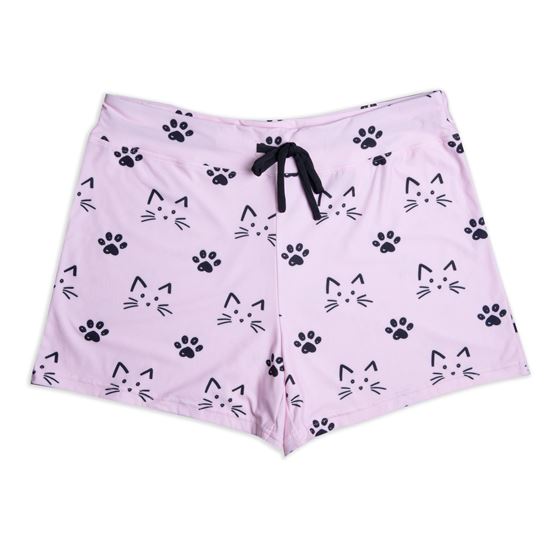 Cat PJ Shorts {Pink}