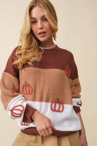 Button It Brushed Knit Sweater {Cream}