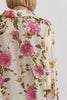 Floral Print Button Down Blouse {Vanilla}