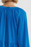 Textured 3/4 Sleeve Midi Dress {Cobalt Blue}