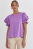 Layered Sleeves Blouse {Lilac}