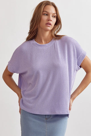 Purple Tie Dye V-neck Sweater