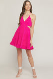 Summer Fun Cut Out Dress {Hot Pink}