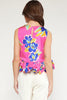 Bold Blooms Ruffle Hem Tank