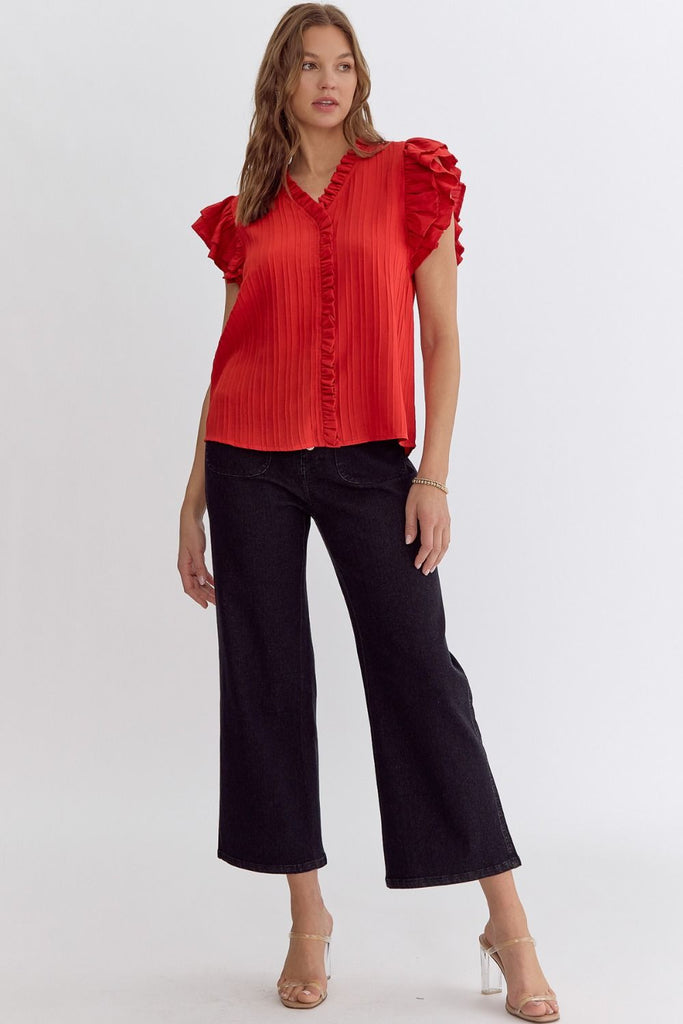 Good Day Blouse {Red}