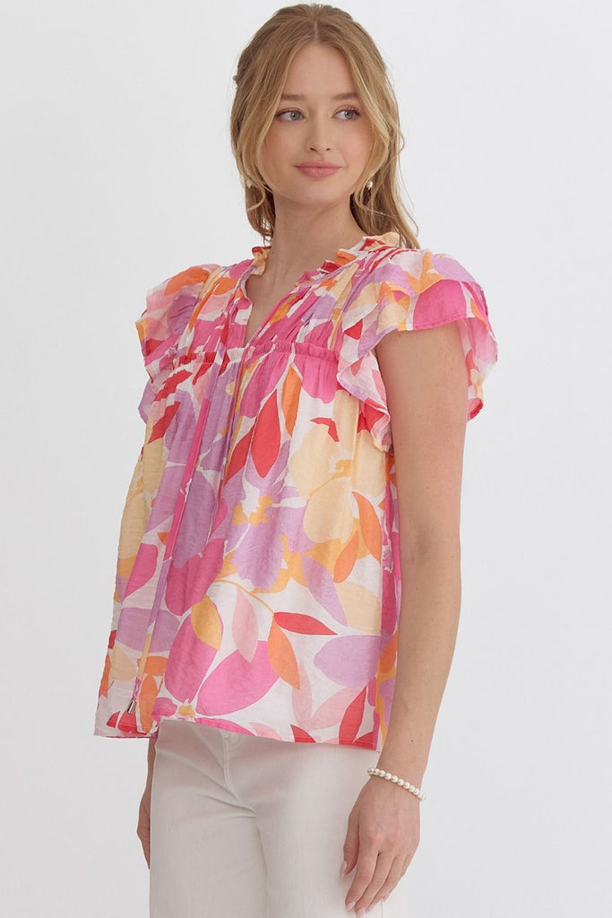 On the Bright Side Blouse {Pink Mix}