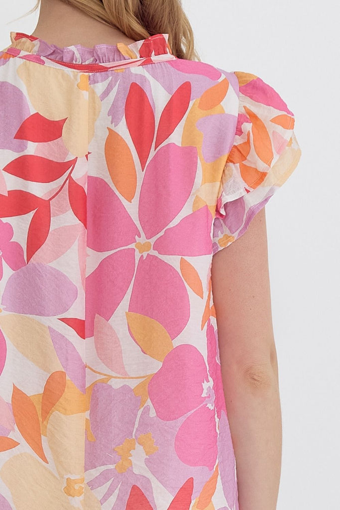 On the Bright Side Blouse {Pink Mix}