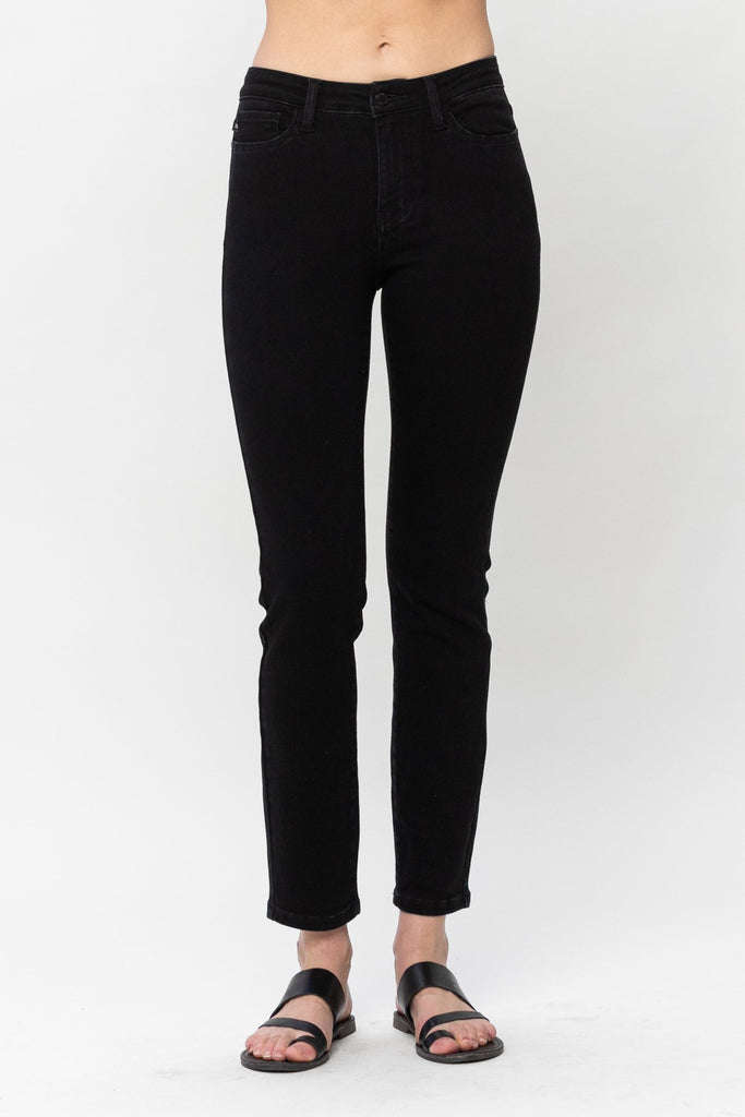 Rep Mid Rise Black Jeans