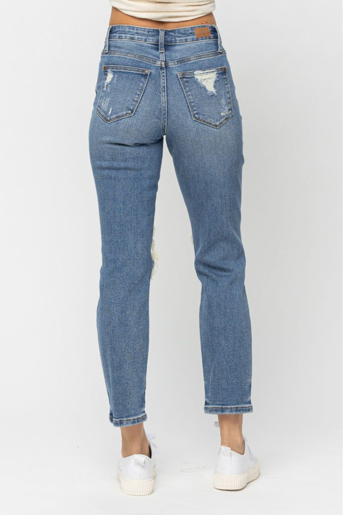 Jess Ripped Knee Boyfriend Jeans