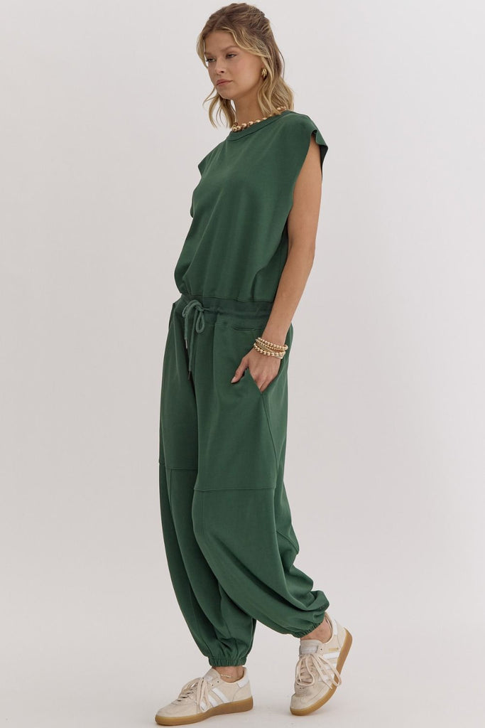 All Comfy Jumpsuit {H. Green}