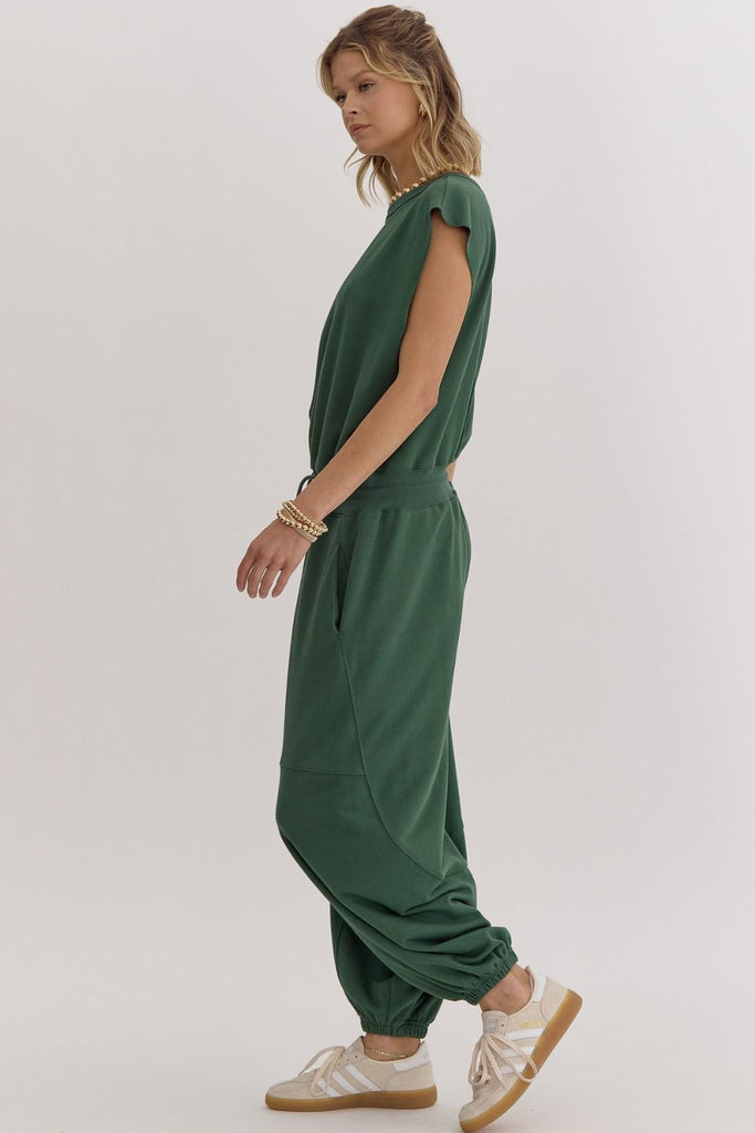 All Comfy Jumpsuit {H. Green}