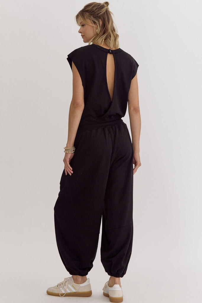 All Comfy Jumpsuit {Black}