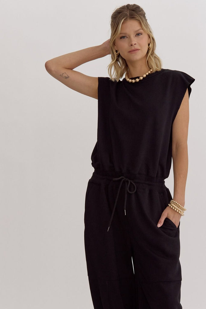 All Comfy Jumpsuit {Black}