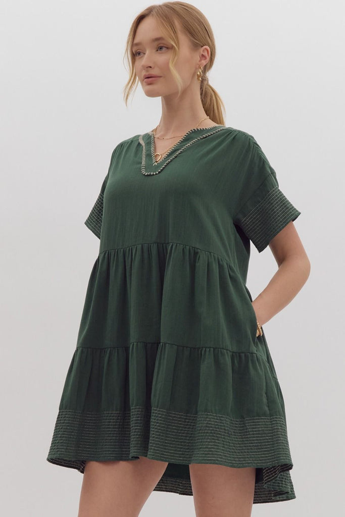 Fall Crush Dress {H. Green}