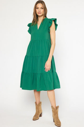Born to Shimmer Dress {Green}