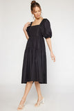 Simplicity Midi Dress {Black}