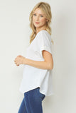 Simply Solid Blouse {Off White}