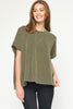 Fallen for You Ribbed Top {Olive}