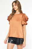 Layered Sleeves Blouse {Bronze}