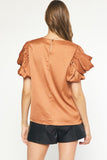 Layered Sleeves Blouse {Bronze}