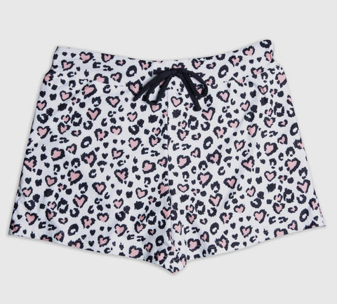 Falala Pajama Shorts {White/Pink Mix}