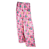 Pink Christmas Theme Pajama Pants