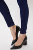 Sparkly Coated M/R Skinny Jeans {Dark Wash}