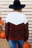 Fringe Leopard Sweater {Brown}