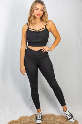 Jadelynn Brooke: Side Bow Yoga Leggings {Navy}