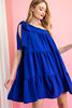 One Shoulder Layered Dress {Royal Blue}